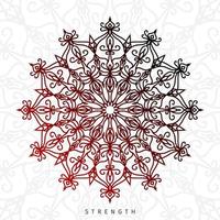 round gradient circular decoration mandala vector boost strength in red and black color