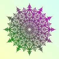 mandala abstract round design symmetric circular vector
