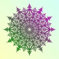 mandala abstract round design symmetric circular vector