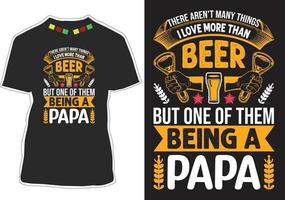 diseño de camiseta de cerveza vector