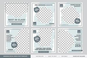 Soft Parallax wedding and multipurpose social media vector