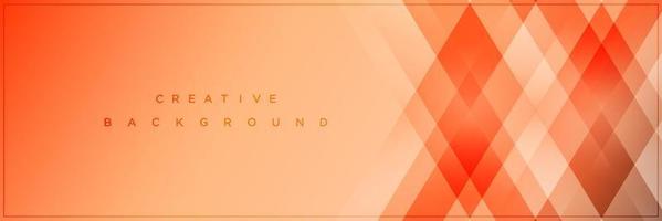 Modern abstract orange gradient banner background design vector