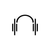 headset icon vector design