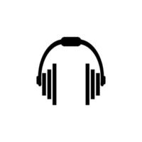 headset icon vector design