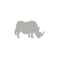 rhino illustration for wildlife day vector