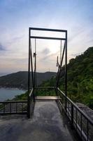 lonely swing with sea view photo