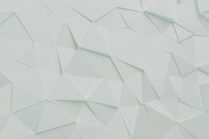 Abstract white geometric background of the wall. 3d render
