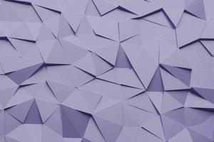 Abstract Violet geometric background of the wall. 3d render photo