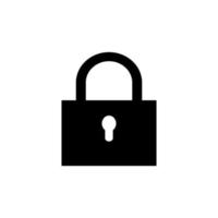 padlock icon vector logo design illustration image