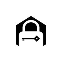 padlock icon vector logo design illustration image