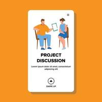 Project Discussion Business Occupation Vector