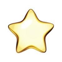 recompensa de la competencia estrella dorada o vector de calificación