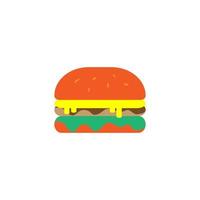 diseño de ilustración de icono de hamburguesa vector