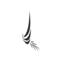 ilustración del logotipo de pájaro vector