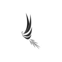 ilustración del logotipo de pájaro vector