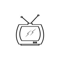 diseño de ilustración de vector de televisión