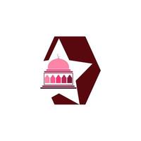 mosque icon logo image vector illustration