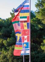 Flag made of many flags photo