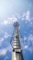 Antena tower and clear blue sky photo