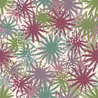 seamless doodle abstact multicolour flowers pattern background , greeting card or fabric vector