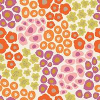 seamless multicolour tiny flowers pattern background , greeting card or fabric vector