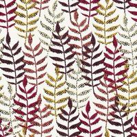 Fondo de patrón de forma de hojas abstractas mixtas sin costuras, tarjeta de felicitación o tela vector