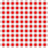 Pop fashion summer red cloth textile fabric tartan abstract background textured pattern seamless vector illustration