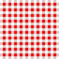 Pop fashion summer red cloth textile fabric tartan abstract background textured pattern seamless vector illustration