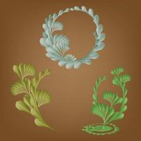 temporada de otoño clásico botánico flora florido abstracto fondo arte diseño gráfico lujo vector ilustración