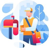 E-commerce shopping illustration set. Online Shopping. Shopping icon. Send a letter illustration. Send a letter icon. vector
