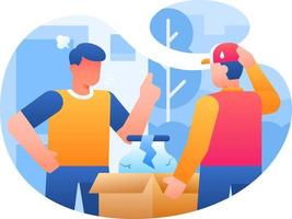 damaged goods vector illustration. E-commerce shopping illustration set. Online Shopping. Shopping icon. illustration