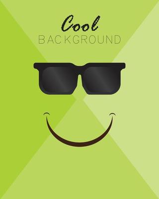 Cool emoticon background vector design.