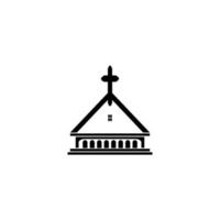 logotipo del icono de la iglesia vector