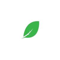 green leaf logo icon design illustration vector