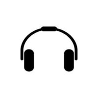 headset icon vector design