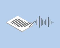 Speech synthesis or convert text to speech or natural sounding audio  technology vector