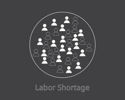 labor shortage with many company need employee but lack of employee to work