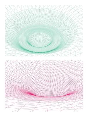 Mesh Backgrounds in Two Colors
