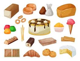 Set of Baking and Sweets vector