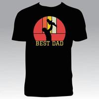 diseño de camiseta de papá vector