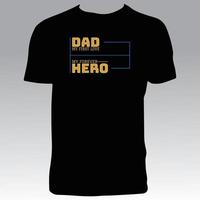 elegante diseño de camiseta de papá vector