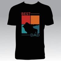 bonito diseño de camiseta de papá vector