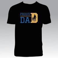Stylish Dad T Shirt Design vector