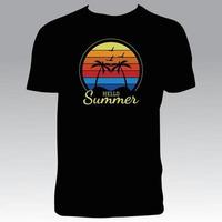 Summer Vintage T Shirt Design vector