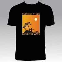 diseño de camiseta de amante de verano vector