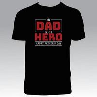 diseño de camiseta feliz día del padre vector