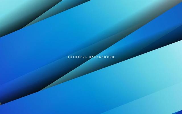 Abstract overlap layer blue background vector