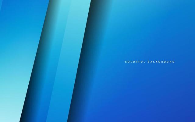 Abstract overlap layer blue background vector