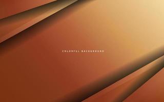 Abstract overlap layer brown color background vector