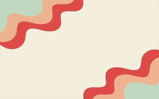 Abstract wave vintage background vector